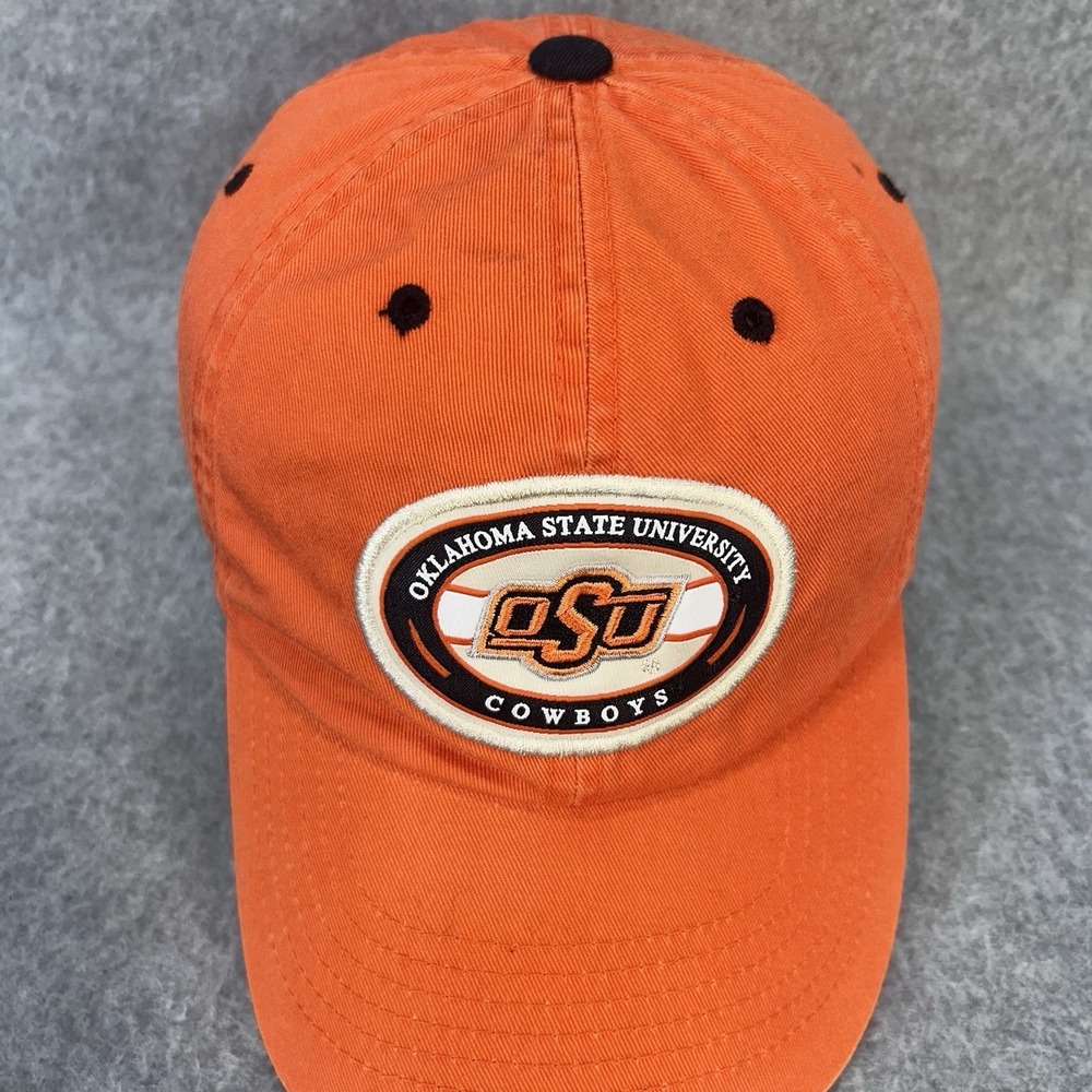 Vintage Y2K Oklahoma State Cowboys OSU Strapback Hat Orange Cap - Picture 7 of 11